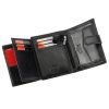 Pierre Cardin YS605 326A fekete-piros férfi bőr pénztárca 10.5 x 13 x 3 cm 