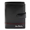 Pierre Cardin YS605 326A fekete-piros férfi bőr pénztárca 10.5 x 13 x 3 cm 