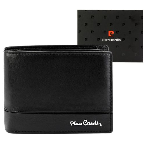 Pierre Cardin YS605 324 fekete férfi bőr pénztárca 12 x 10 x 3 cm 