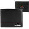 Pierre Cardin YS605 324 fekete-piros férfi bőr pénztárca 12 x 10 x 3 cm