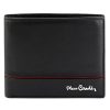 Pierre Cardin YS605 324 fekete-piros férfi bőr pénztárca 12 x 10 x 3 cm