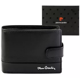   Pierre Cardin YS605 324A fekete férfi bőr pénztárca 12.5 x 10 x 3 cm