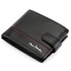 Pierre Cardin YS605 324A fekete-piros férfi bőr pénztárca 12.5 x 10 x 3 cm