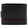 Pierre Cardin YS605 324A fekete-piros férfi bőr pénztárca 12.5 x 10 x 3 cm