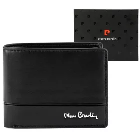   Pierre Cardin YS605 323 fekete férfi bőr pénztárca 11 x 8.5 x 2.8 cm