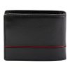 Pierre Cardin YS605 323 fekete-piros férfi bőr pénztárca 11 x 8.5 x 2.8 cm