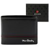 Pierre Cardin YS605 323 fekete-piros férfi bőr pénztárca 11 x 8.5 x 2.8 cm