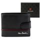 Pierre Cardin YS605 323A fekete-piros férfi bőr pénztárca 11.5 x 8.5 x 2.8 cm