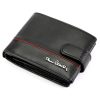 Pierre Cardin YS605 323A fekete-piros férfi bőr pénztárca 11.5 x 8.5 x 2.8 cm
