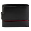 Pierre Cardin YS605 323A fekete-piros férfi bőr pénztárca 11.5 x 8.5 x 2.8 cm