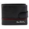 Pierre Cardin YS605 323A fekete-piros férfi bőr pénztárca 11.5 x 8.5 x 2.8 cm