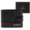 Pierre Cardin YS605 323A fekete-piros férfi bőr pénztárca 11.5 x 8.5 x 2.8 cm