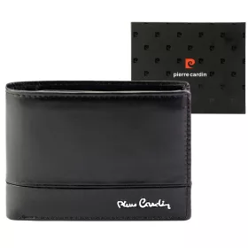   Pierre Cardin YS605 8806 fekete férfi bőr pénztárca 12 x 9.5 x 3 cm