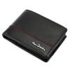 Pierre Cardin YS605 8806 fekete-piros férfi bőr pénztárca 12 x 9.5 x 3 cm 