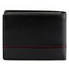 Pierre Cardin YS605 8806 fekete-piros férfi bőr pénztárca 12 x 9.5 x 3 cm 