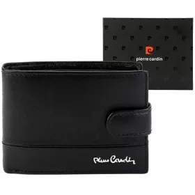   Pierre Cardin YS605 8806A fekete férfi bőr pénztárca 12.5 x 9.5 x 3 cm