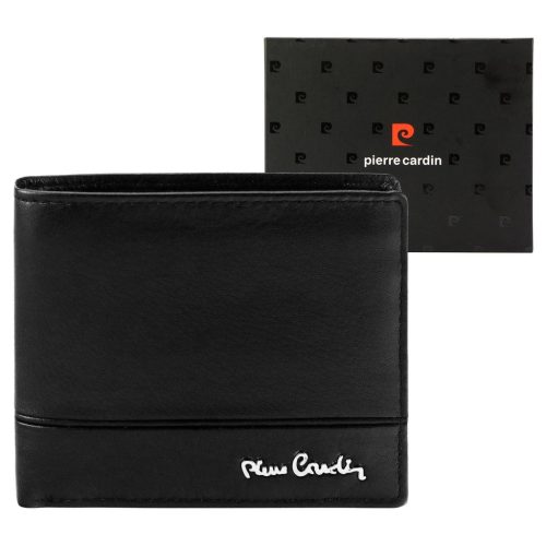 Pierre Cardin YS605 8825 fekete férfi bőr pénztárca 11 x 9 x 2.8 cm 