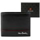 Pierre Cardin YS605 8825 fekete-piros férfi bőr pénztárca 11 x 9 x 2.8 cm 