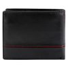 Pierre Cardin YS605 8825 fekete-piros férfi bőr pénztárca 11 x 9 x 2.8 cm 