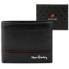 Pierre Cardin YS605 8825 fekete-piros férfi bőr pénztárca 11 x 9 x 2.8 cm 