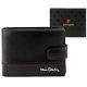Pierre Cardin YS605 8825A fekete-piros férfi bőr pénztárca 11.5 x 9 x 2.8 cm