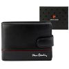 Pierre Cardin YS605 8825A fekete-piros férfi bőr pénztárca 11.5 x 9 x 2.8 cm