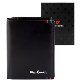   Pierre Cardin YS606 326 fekete férfi bőr pénztárca 10 x 13 x 3 cm