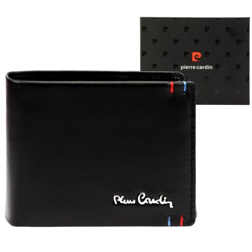 Pierre Cardin YS606 324 fekete férfi bőr pénztárca 12 x 10 x 3 cm 