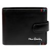 Pierre Cardin YS606 324A fekete férfi bőr pénztárca 12.5 x 10 x 3 cm 