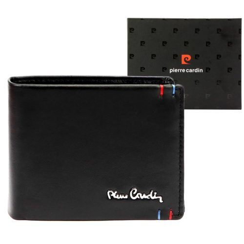 Pierre Cardin YS606 323 fekete férfi bőr pénztárca 11 x 8 x 2.8 cm 