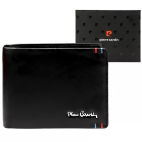   Pierre Cardin YS606 8806 fekete férfi bőr pénztárca 12 x 9.5 x 3 cm