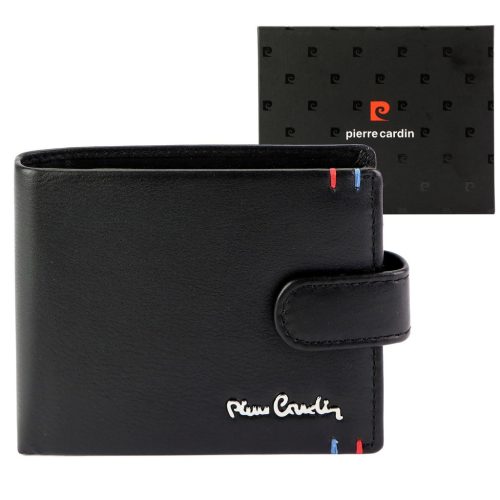 Pierre Cardin YS606 8825A fekete férfi bőr pénztárca 11.5 x 9 x 2.8 cm 