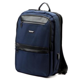   B.Cavalli BC1326 sötétkék hátizsák, laptoptáska 30 x 44 x 13 cm