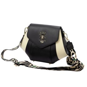   EGO ES0270IN 080225WL fekete-bézs női bőr kézitáska 21 x 18 x 10 cm