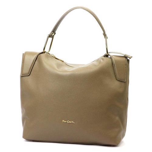 Pierre Cardin 55092 FRZ drapp női bőr válltáska 36 x 33 x 12 cm