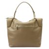 Pierre Cardin 55092 FRZ drapp női bőr válltáska 36 x 33 x 12 cm