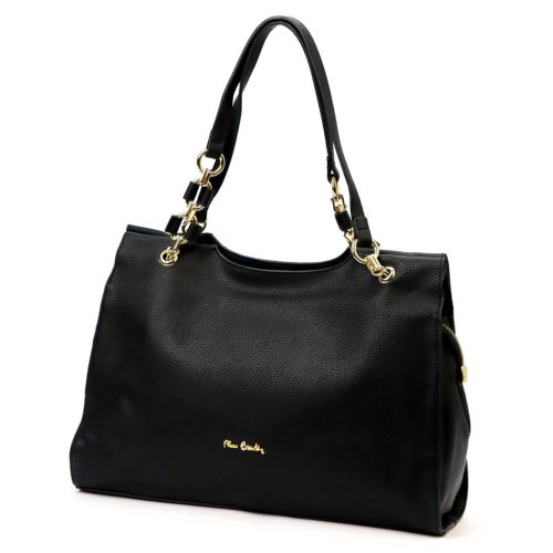 Pierre Cardin 55097 FRZ fekete női bőr válltáska 38 x 27 x 12 cm 
