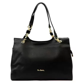   Pierre Cardin 55097 FRZ fekete női bőr válltáska 38 x 27 x 12 cm