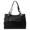 Pierre Cardin 55097 FRZ fekete női bőr válltáska 38 x 27 x 12 cm 