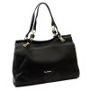 Pierre Cardin 55097 FRZ fekete női bőr válltáska 38 x 27 x 12 cm 