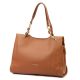Pierre Cardin 55097 FRZ mogyoróbarna női bőr válltáska 38 x 27 x 12 cm