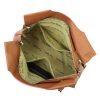 Pierre Cardin 55097 FRZ mogyoróbarna női bőr válltáska 38 x 27 x 12 cm