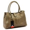 Pierre Cardin FRZ 55086 taupe női bőr válltáska 35 x 26 x 16 cm