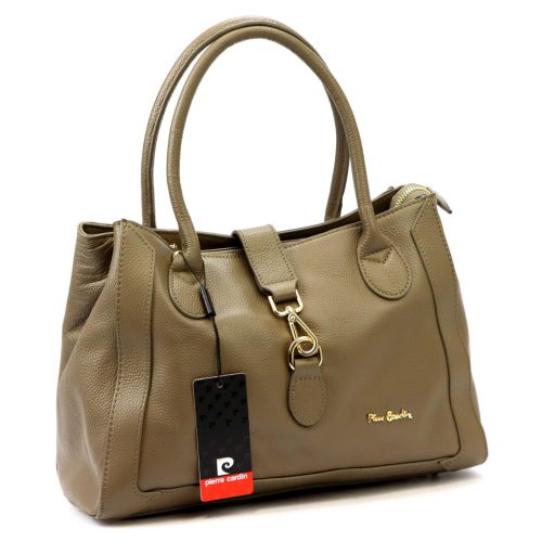Pierre Cardin FRZ 55086 taupe női bőr válltáska 35 x 26 x 16 cm