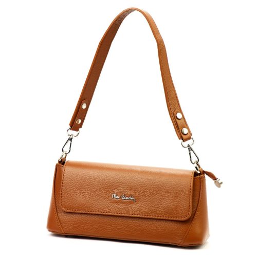 Pierre Cardin 1983 FRZ konyak női bőr válltáska 27.5 x 13 x 9.5 cm 