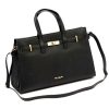 Pierre Cardin 1926 FRZ fekete női bőr kézitáska, válltáska 37.5 x 25 x 13 cm