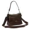 Pierre Cardin 55089 FRZ barna női bőr válltáska 25 x 20 x 13 cm 