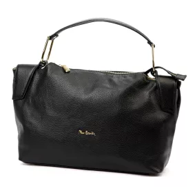   Pierre Cardin 55091 FRZ fekete női bőr kézitáska, vállpánttal 40 x 25 x 14 cm