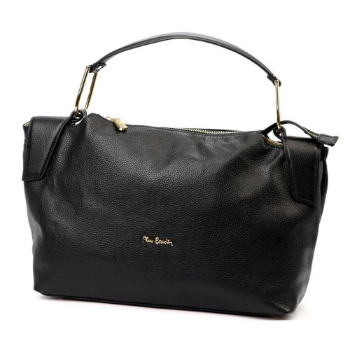 Pierre Cardin 55091 FRZ fekete női bőr kézitáska, vállpánttal 40 x 25 x 14 cm