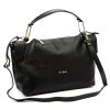 Pierre Cardin 55091 FRZ fekete női bőr kézitáska, vállpánttal 40 x 25 x 14 cm